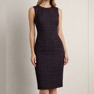 ✨ Calvin Klein Purple & Black Textured Sheath Dress | Size 2 ✨